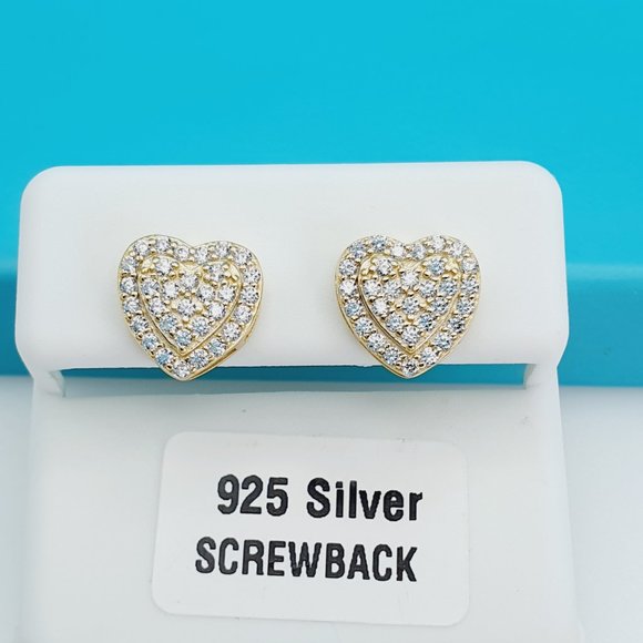 "14K Gold Plated 925 Sterling Silver CZ Beautiful Earrings for Women, 1USPAR4134 - Picture 6 of 6